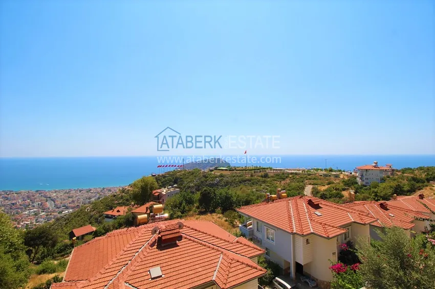 Purchase Villa in Alanya - Bektas area, two-storey furnished in a cottage complex 32 