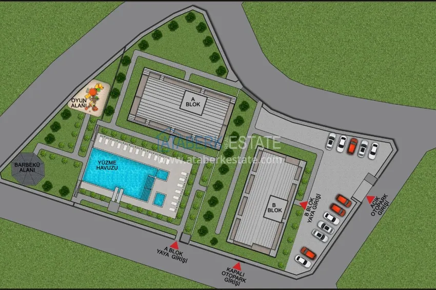 Buy cheap Apartment in Kargicak from the owner in a residential complex under construction 3 