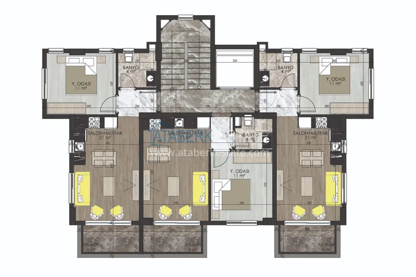 Buy cheap 🔥Our project. New investment project of a residential complex in Alanya - Oba district 7 