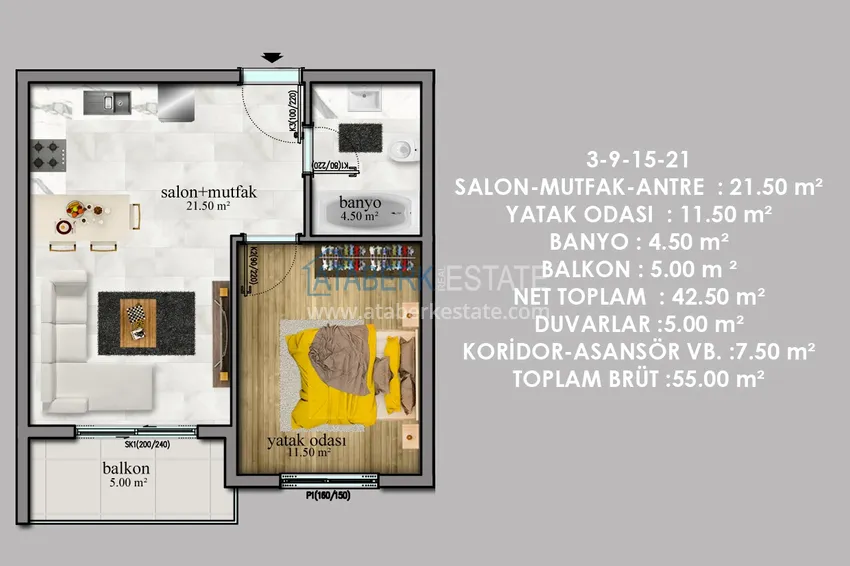 Buy cheap 🔥Our project. New apartments in the Payallar area at competitive prices 6 