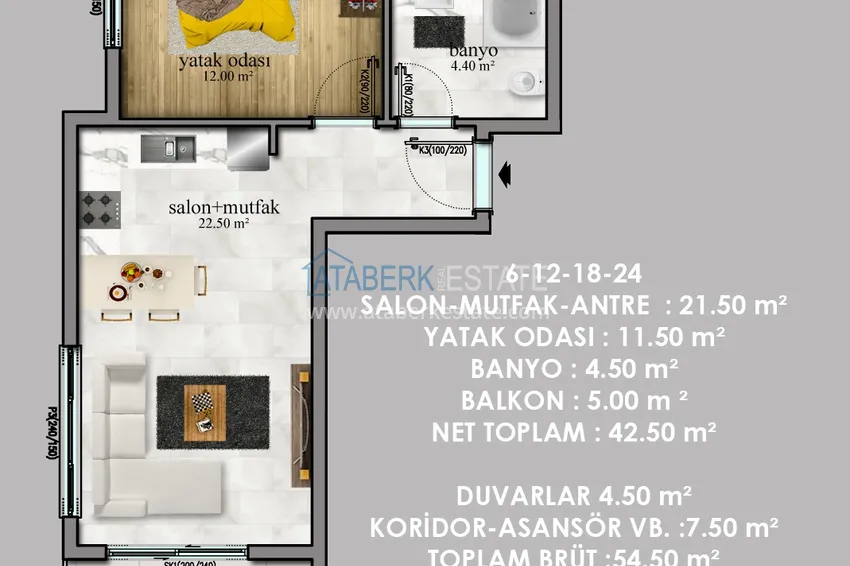 Buy cheap 🔥Our project. New apartments in the Payallar area at competitive prices 9 