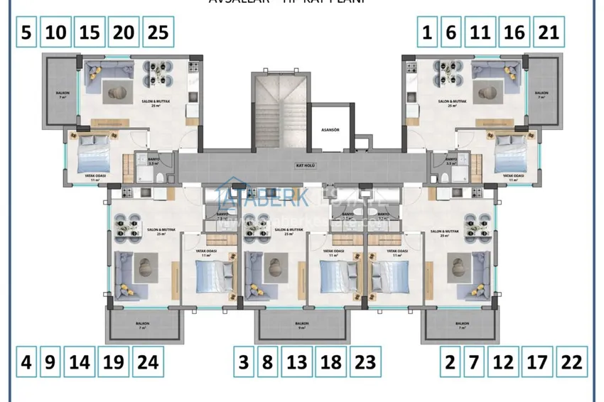 Buy cheap Penthouse in Avsallar in a boutique complex under construction 1 