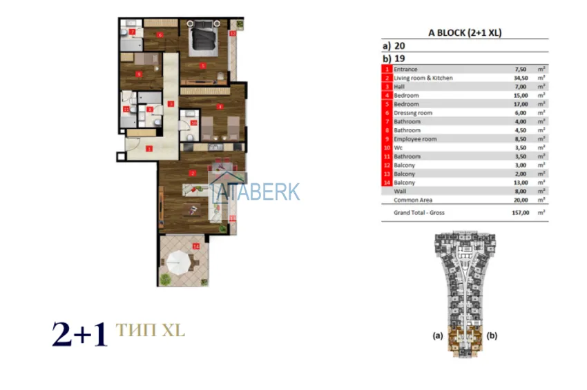 Buy cheap Incredible scale new project of a hotel complex in Turkler 6 