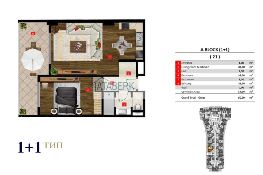 Buy cheap Incredible scale new project of a hotel complex in Turkler 5 