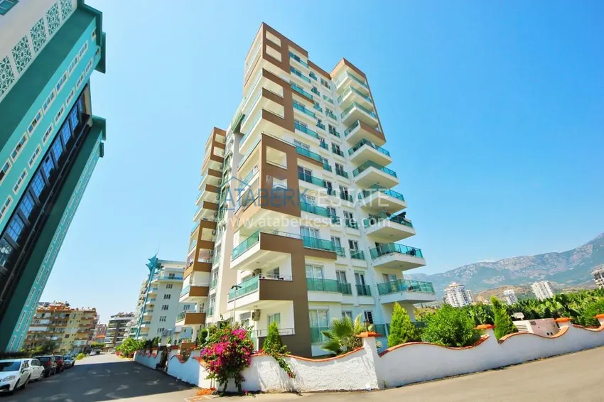 Furnished two-room apartment in Mahmutlar in a comfortable complex 1 