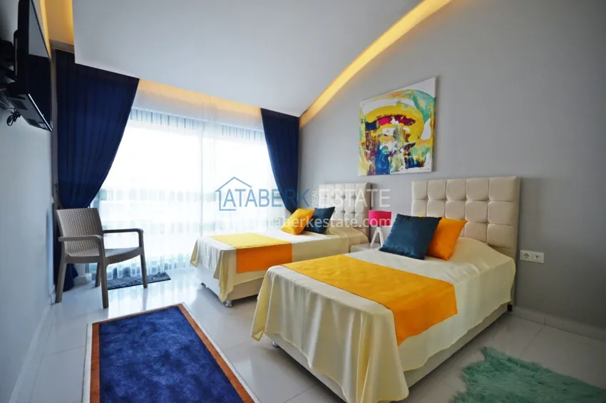 Purchase Penthouse in Kargicak furnished with sea and mountain views 10 