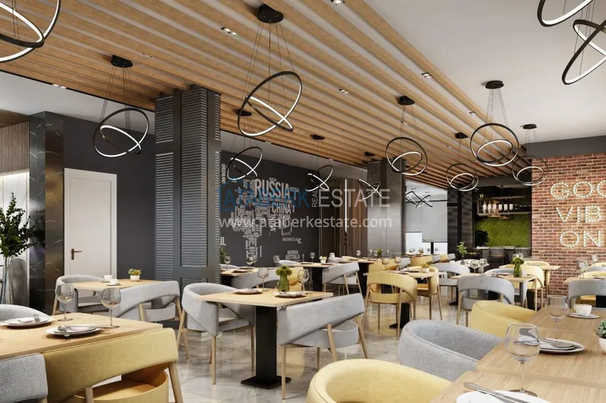 Apartment in the center of Alanya in a complex at the final stage of construction 12 