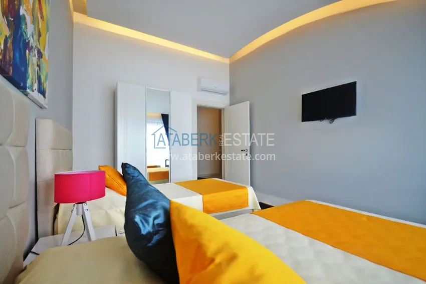 Purchase Penthouse in Kargicak furnished with sea and mountain views 11 