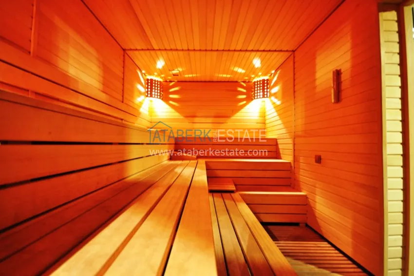 Penthouse in Kargicak with author's interior and sea and mountain views 12 