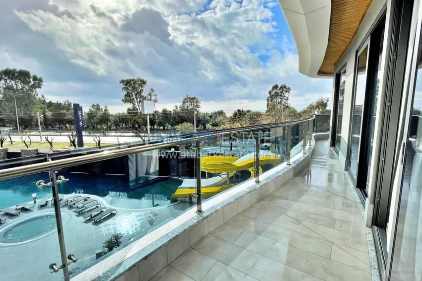 Purchase Apartment in Kargicak furnished in a residence on the first coastline 12 