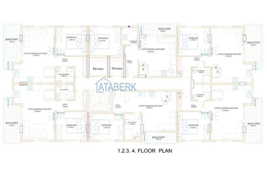 Purchase  Apartment in Mahmutlar with a fine finish - new buildings in Alanya 13 