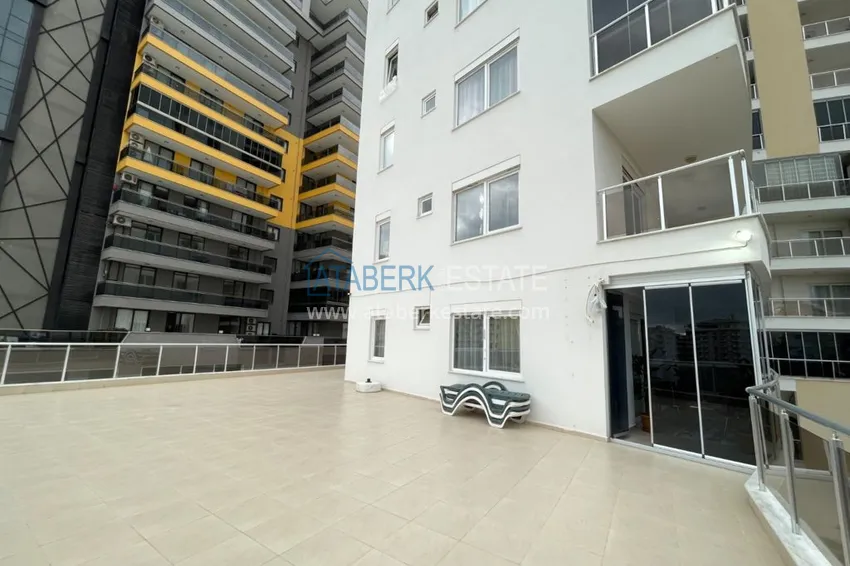 Purchase  Apartment in Mahmutlar with furniture, glazed balcony and very spacious terrace 15 