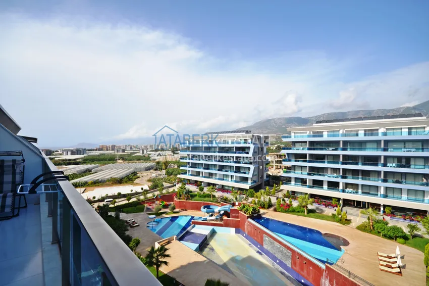 Purchase Penthouse in Kargicak furnished with sea and mountain views 17 