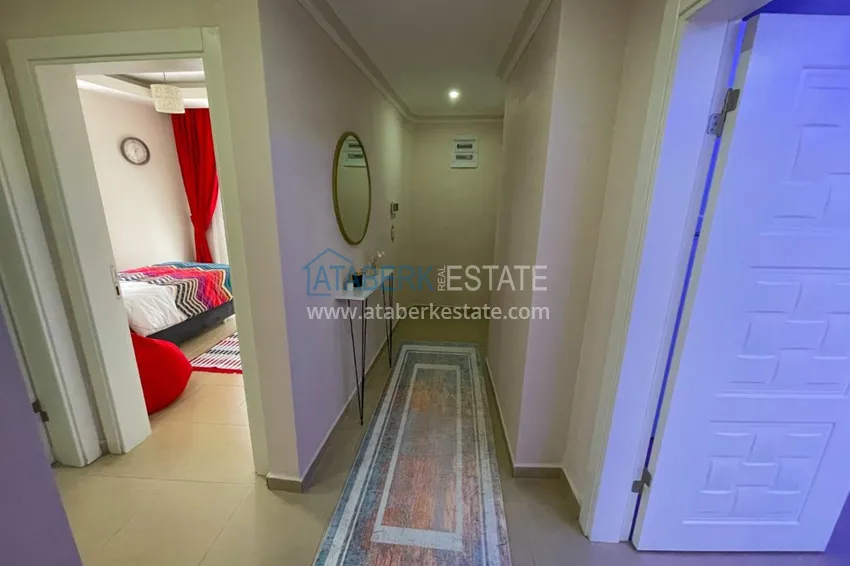 Purchase  Apartment in Mahmutlar with furniture, glazed balcony and very spacious terrace 18 