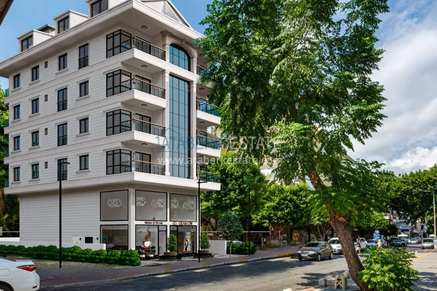 New project of a modern city house in the very center of Alanya 1 