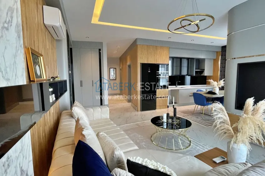 Purchase Apartment in Kargicak furnished in a residence on the first coastline 1 