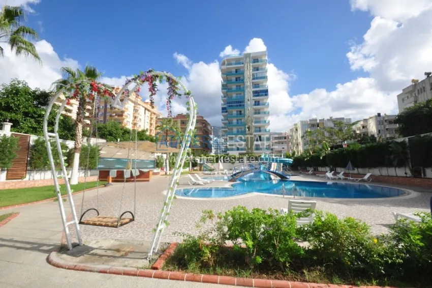 Studio apartment in Mahmutlar with furniture in a complex on the first coastline 1 