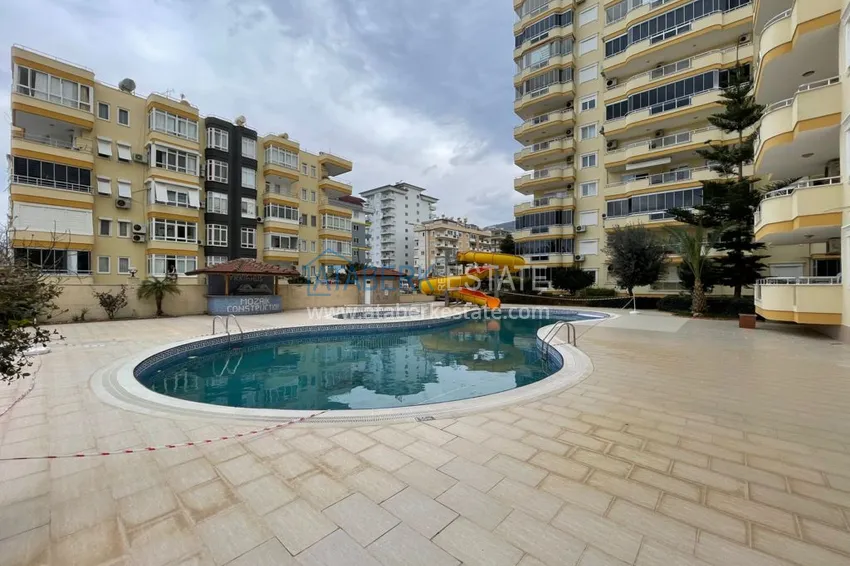 Furnished apartment in Mahmutlar with sea view in a residential complex 2 