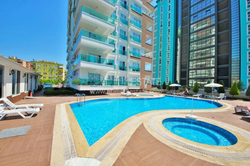 Furnished two-room apartment in Mahmutlar in a comfortable complex 2 