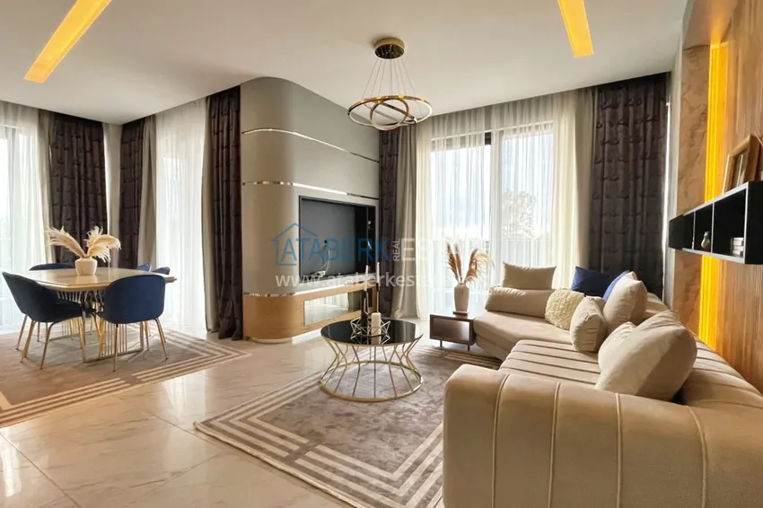 Purchase Apartment in Kargicak furnished in a residence on the first coastline 2 