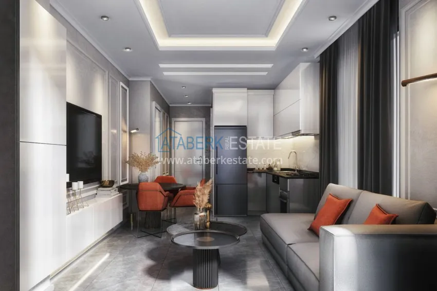 Purchase  Apartments in the center of Alanya from an investor in a complex under construction 1 