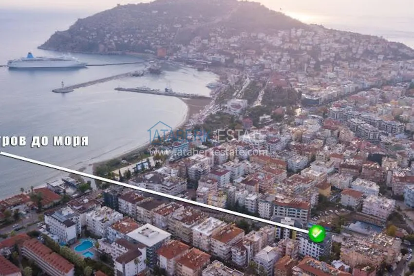 Furnished apartment in the center of Alanya, next to the sea 5 