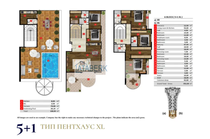 Buy cheap Incredible scale new project of a hotel complex in Turkler 2 