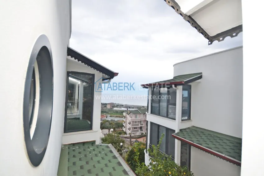 Purchase Three – level semi – detached villa in Demirtas area with a private garden 30 