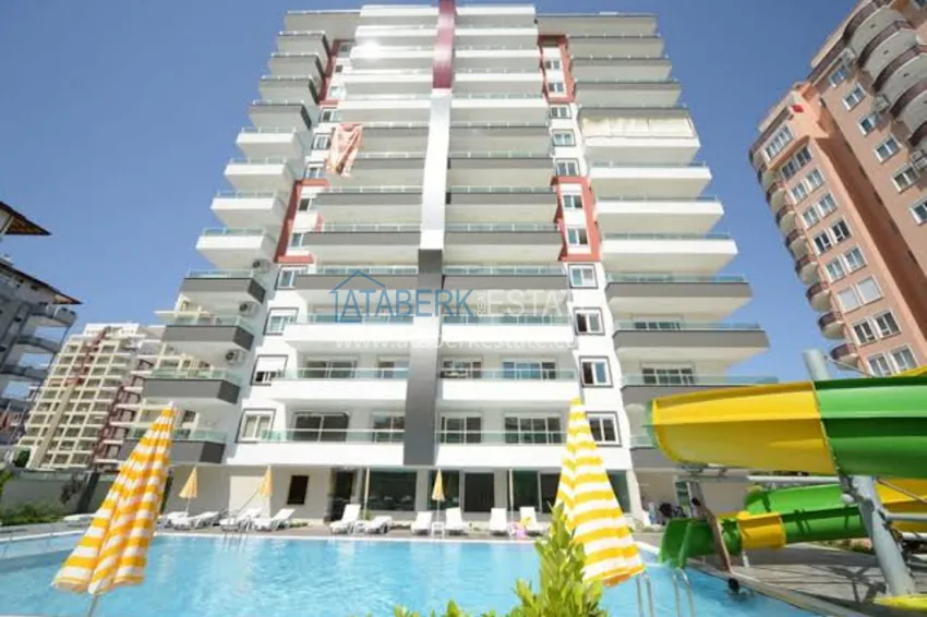Furnished apartment in Mahmutlar with a separate kitchen 2 
