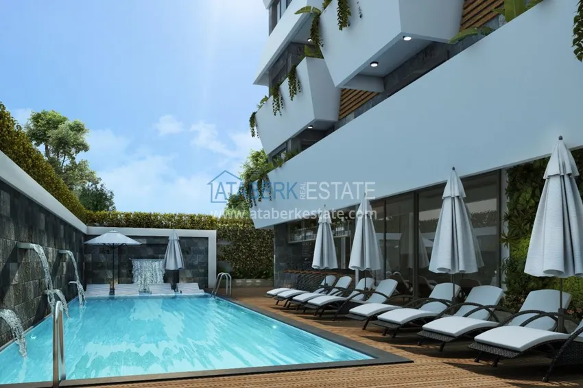 Apartment in the center of Alanya in a complex at the final stage of construction 7 