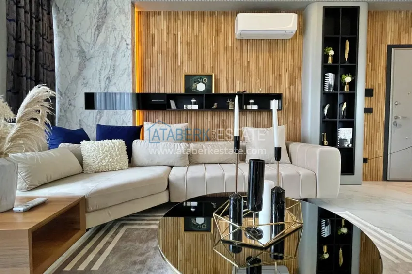 Purchase Apartment in Kargicak furnished in a residence on the first coastline 3 