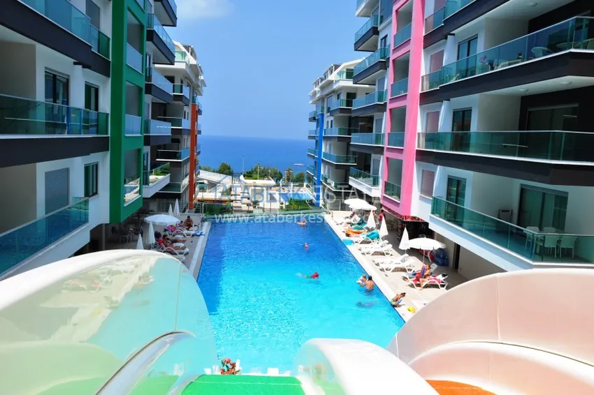 Penthouse in Kargicak with author's interior and sea and mountain views 4 