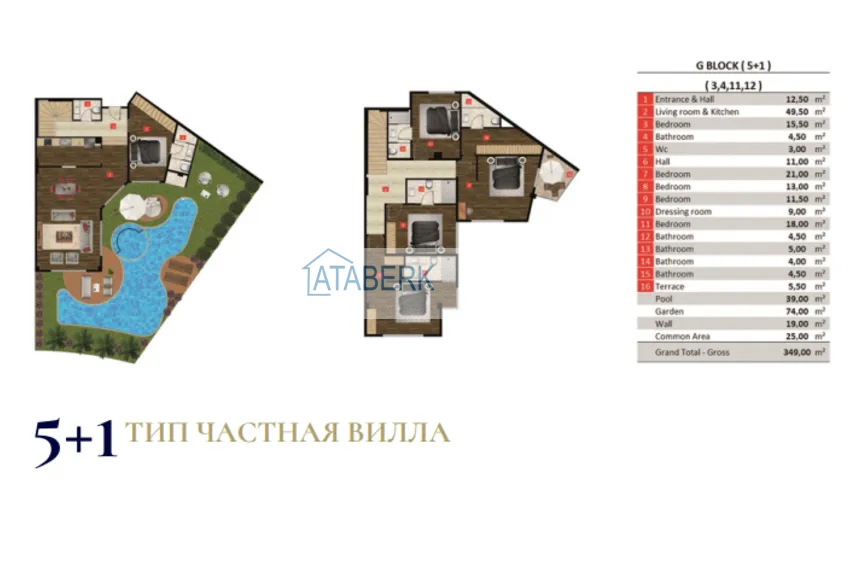 Buy cheap Incredible scale new project of a hotel complex in Turkler 4 