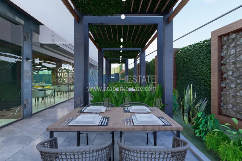 Apartment in the center of Alanya in a complex at the final stage of construction 9 