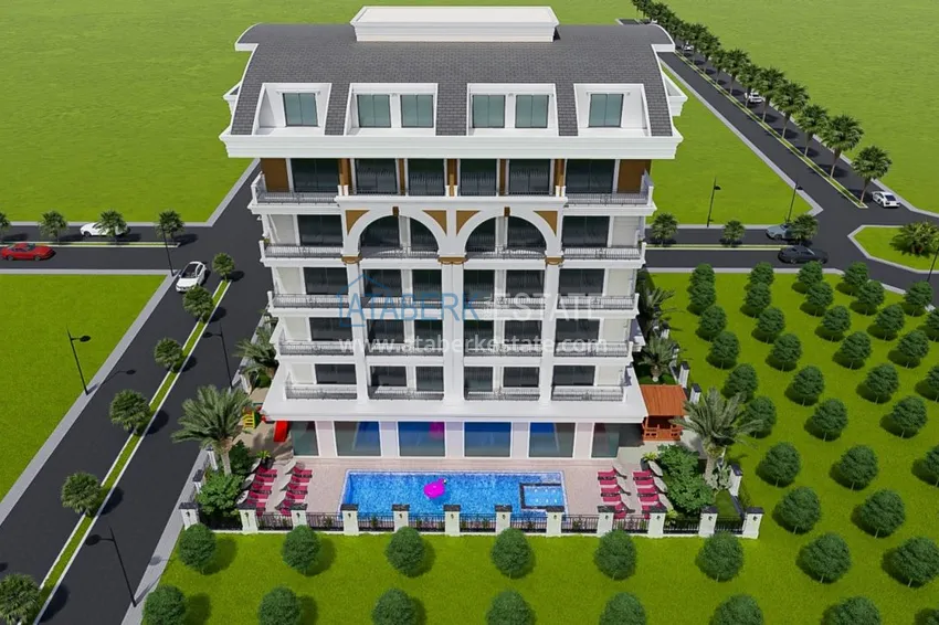 New investment project of a comfortable residential complex in Mahmutlar 5 