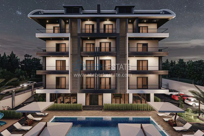 New project of a low-rise residential complex in Alanya, Upper Oba district 14 