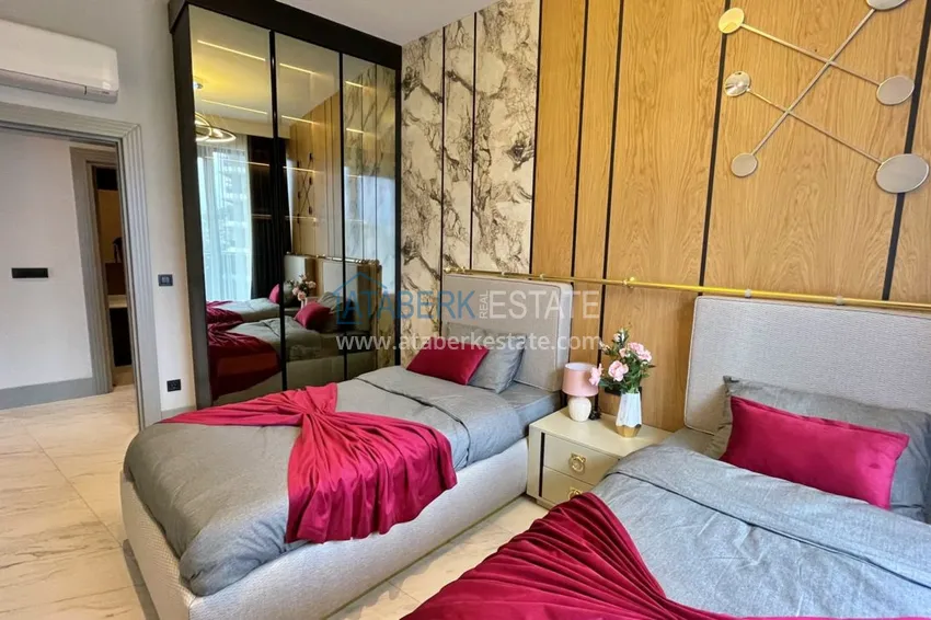 Purchase Apartment in Kargicak furnished in a residence on the first coastline 7 