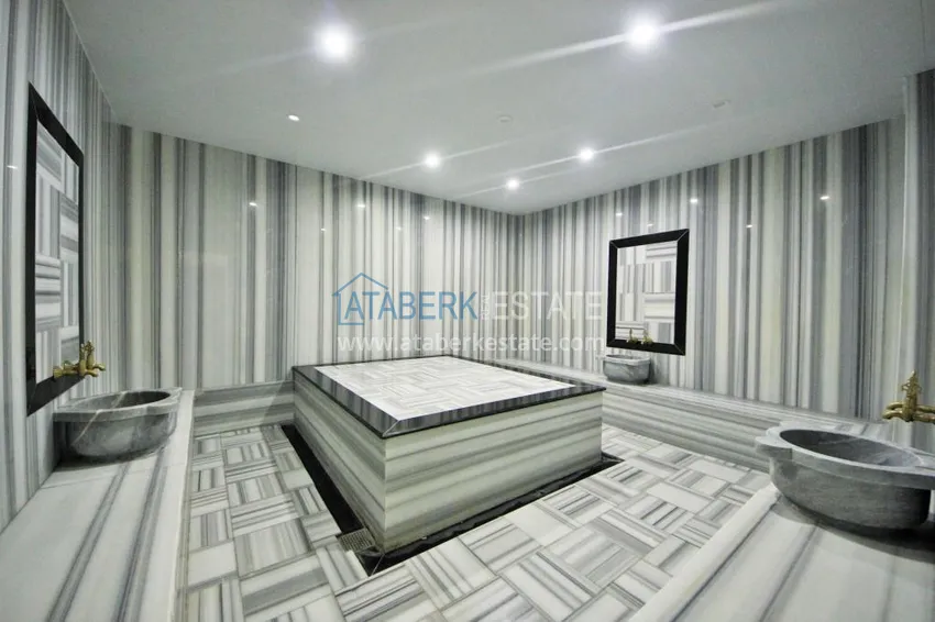 Furnished two-room apartment in Mahmutlar in a comfortable complex 9 