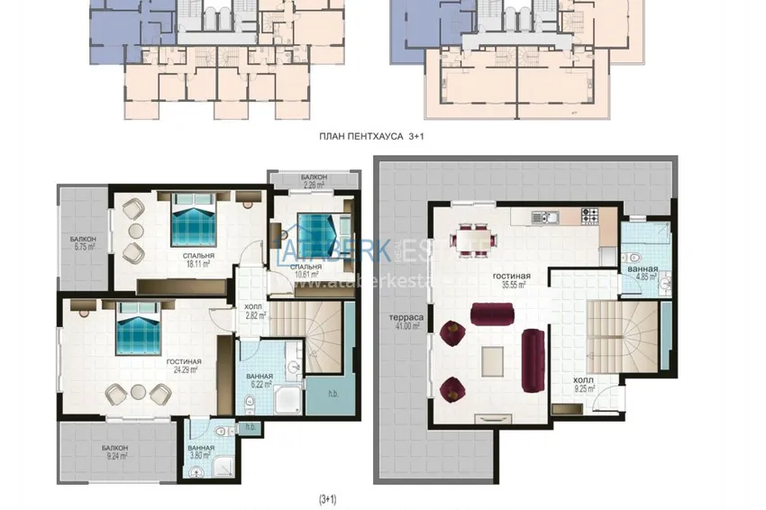 Buy cheap Apartments in Mahmutlar in a residential complex from the developer 9 