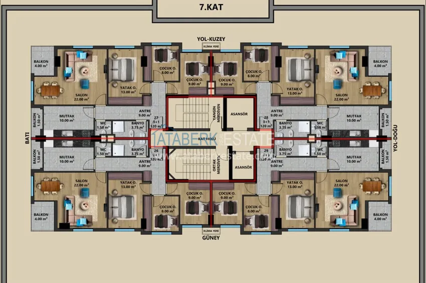 Buy cheap Apartments and penthouses in Antalya - Muratpasa from the developer with interest-free installments 6 