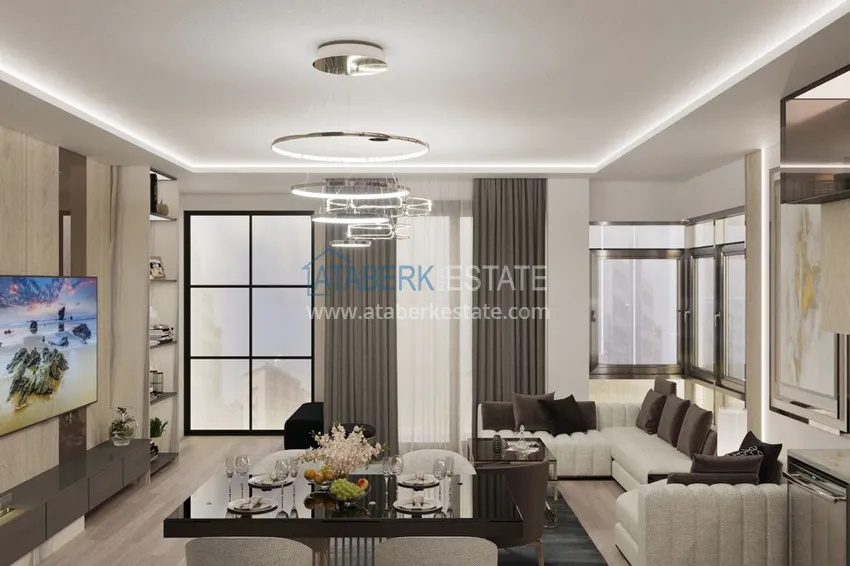 Purchase  New project of a modern city house in the very center of Alanya 1 