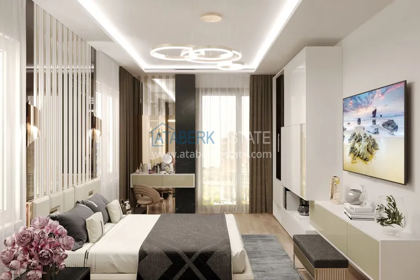 Purchase  New project of a modern city house in the very center of Alanya 8 