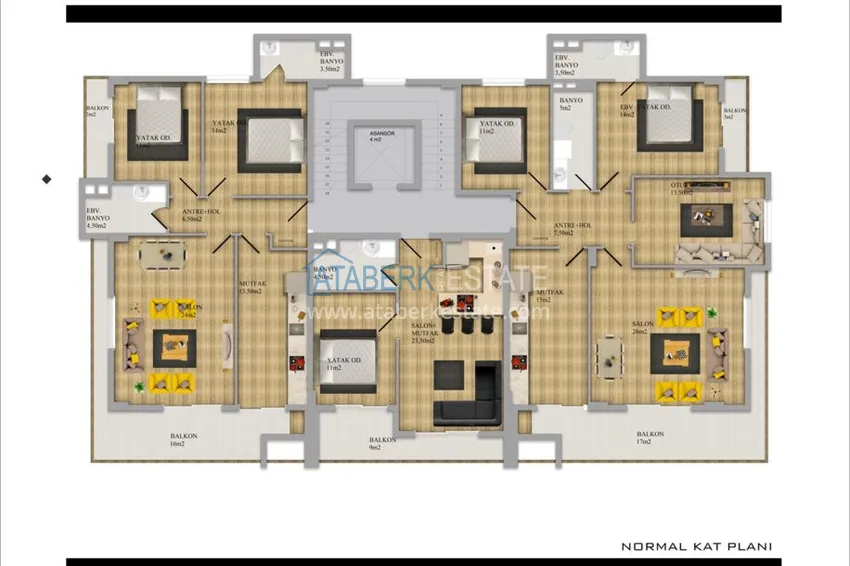 Buy cheap New project of a low-rise residential complex in Alanya, Upper Oba district 2 