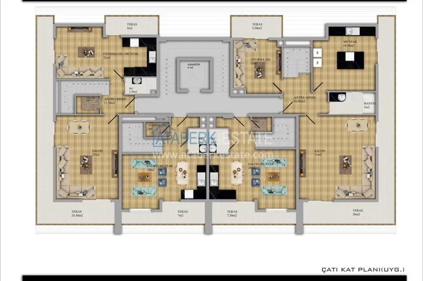 Buy cheap New project of a low-rise residential complex in Alanya, Upper Oba district 3 