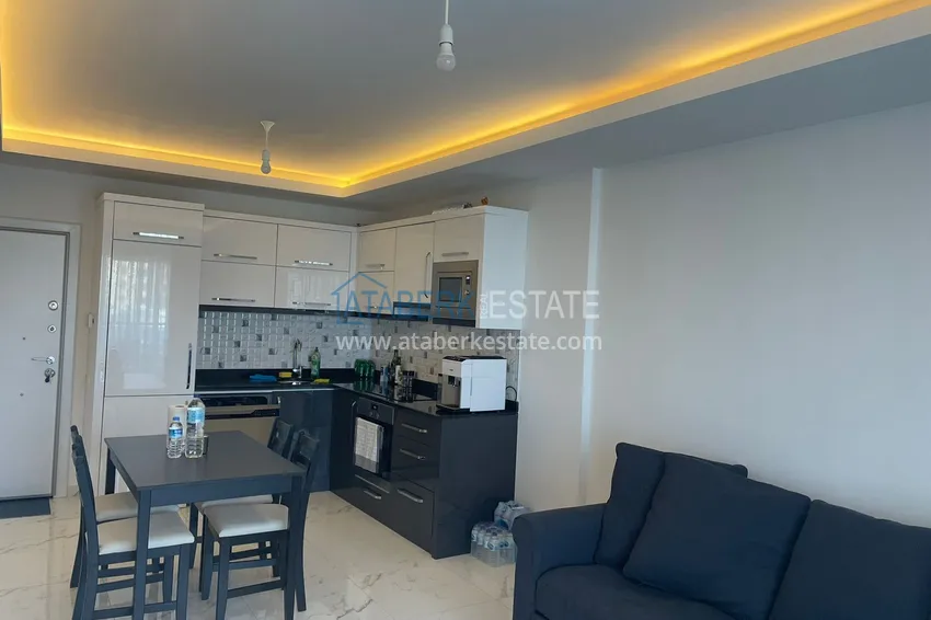 Purchase  Apartment in Mahmutlar with furniture, glazed balcony and sea view 1 