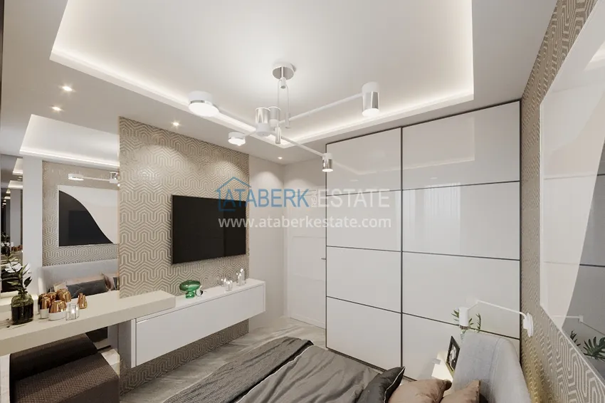 Purchase Apartment in the center of Alanya Cleopatra beach area three-room with new furniture 8 
