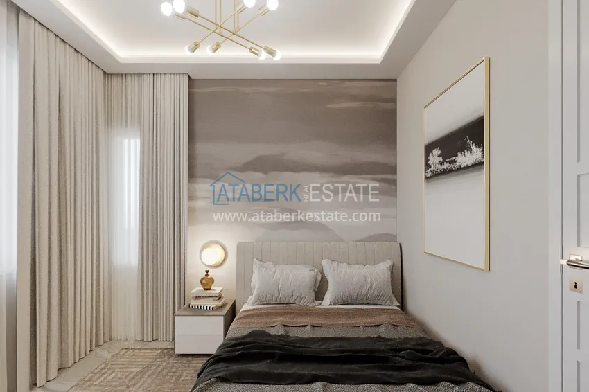 Purchase Apartment in the center of Alanya Cleopatra beach area three-room with new furniture 10 