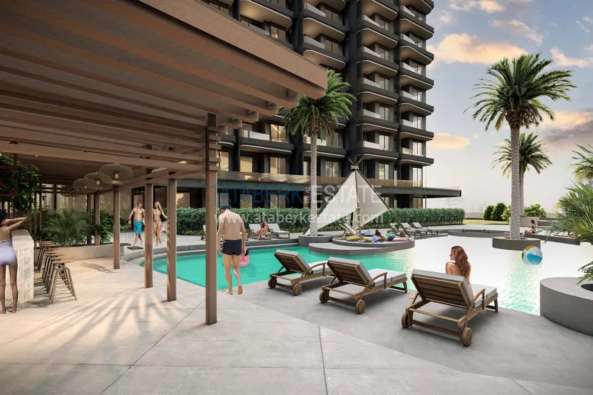 Start of sales! New unique large-scale project of a hotel-type complex in Okurcalar 14 