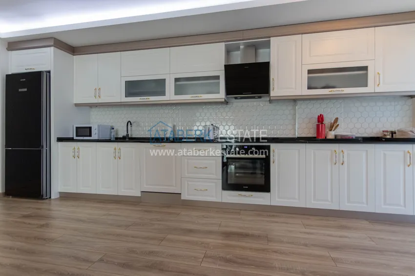 Purchase Duplex in Mahmutlar with furniture and sea and mountain views in a new complex 13 