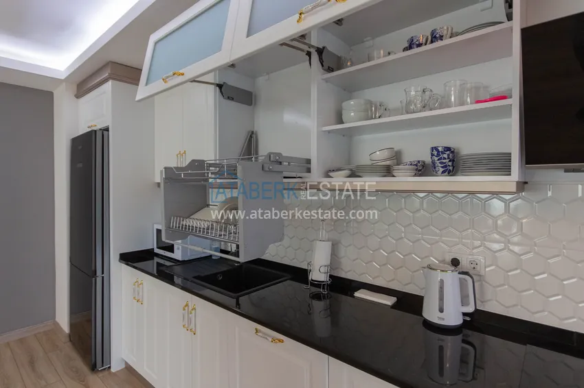 Purchase Duplex in Mahmutlar with furniture and sea and mountain views in a new complex 14 